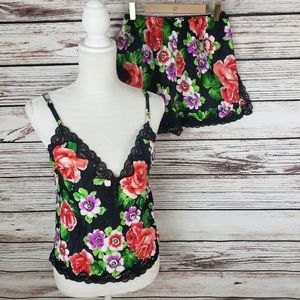 Victoria's Secret Sm VTG Gold Label Shorts Pajamas